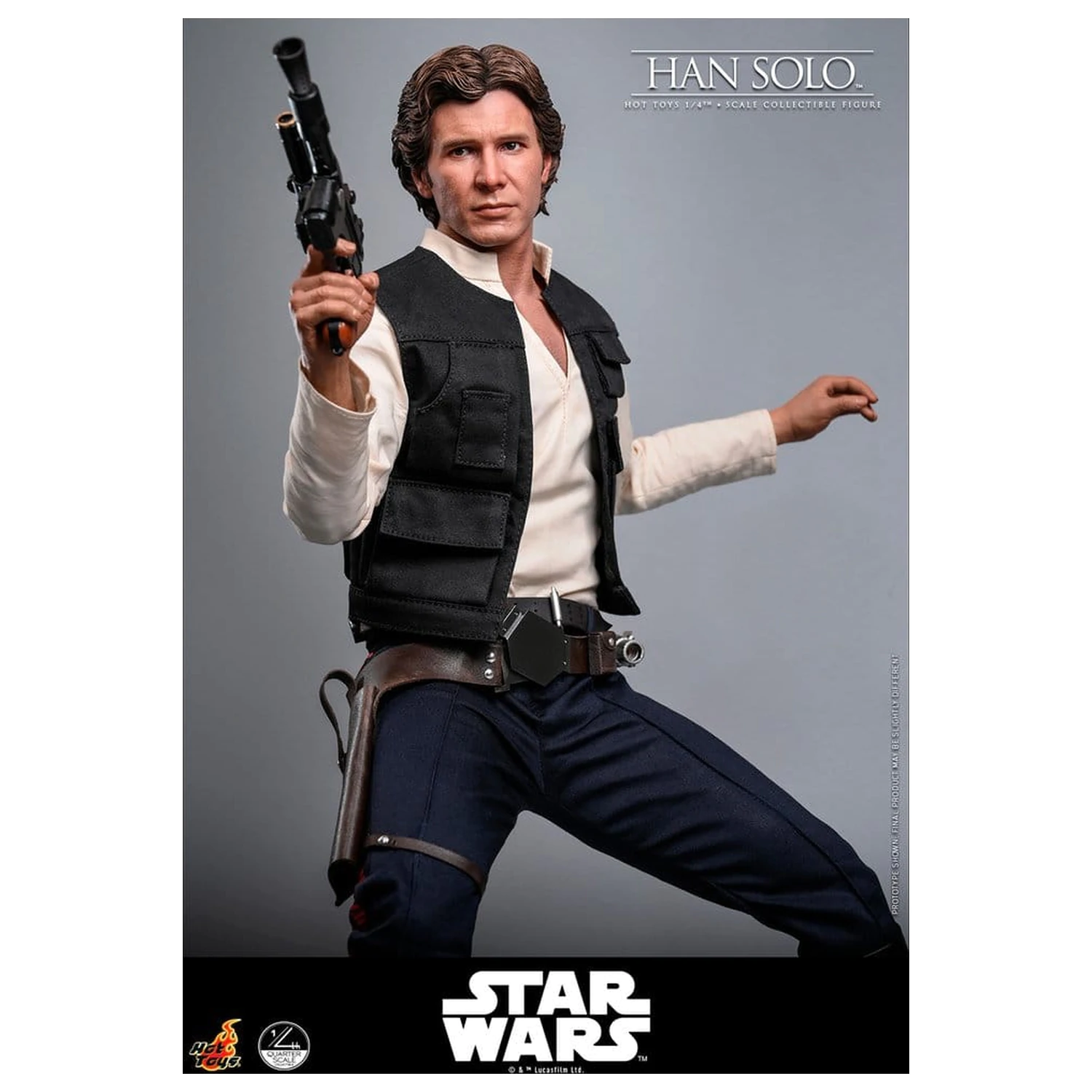 Star Wars Episode IV akciófigura 1/4 Han Solo 46 cm termékfotó