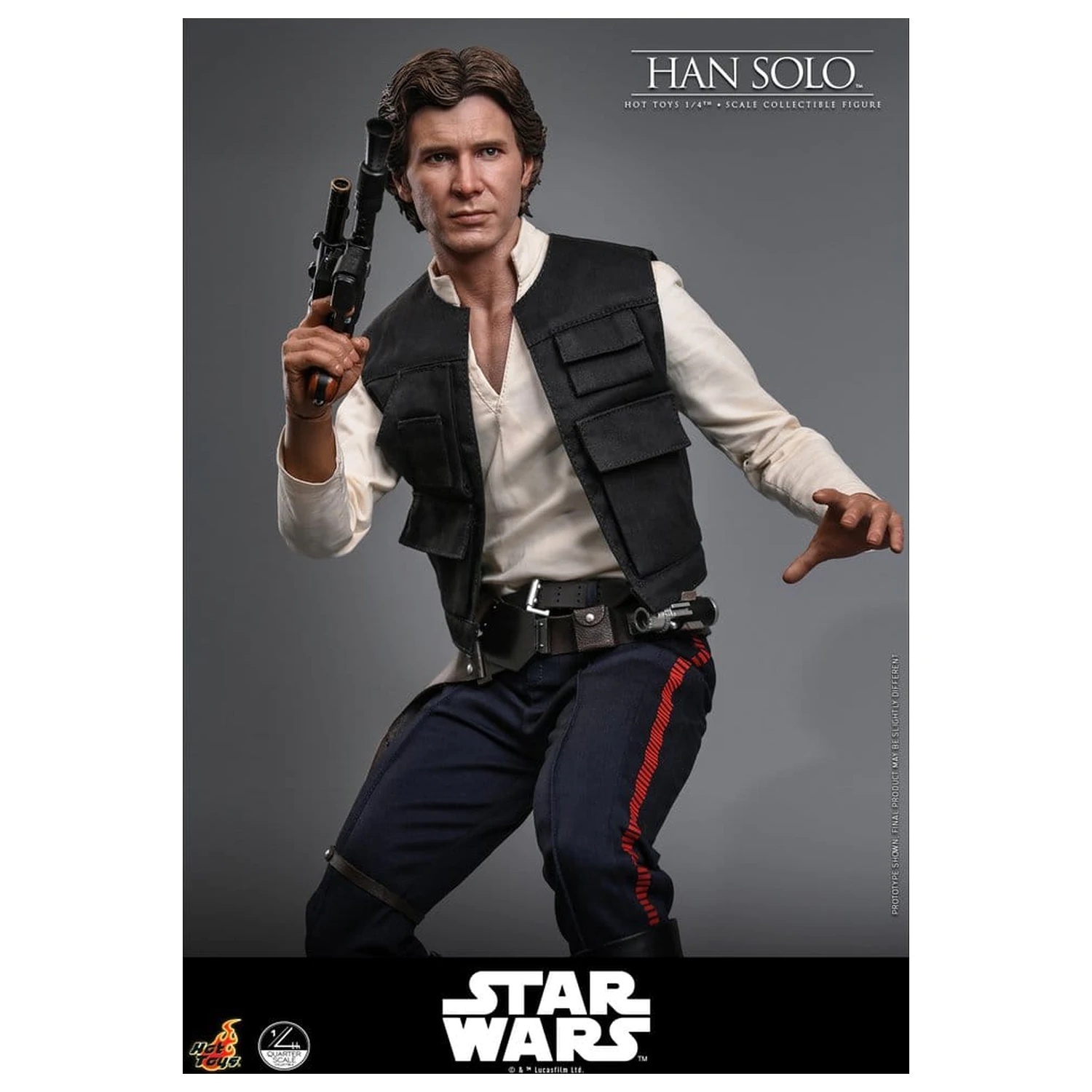 Star Wars Episode IV akciófigura 1/4 Han Solo 46 cm termékfotó