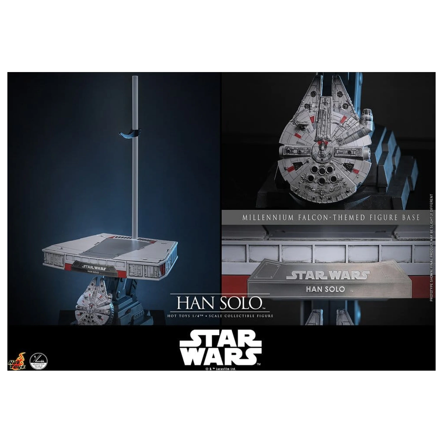 Star Wars Episode IV akciófigura 1/4 Han Solo 46 cm termékfotó