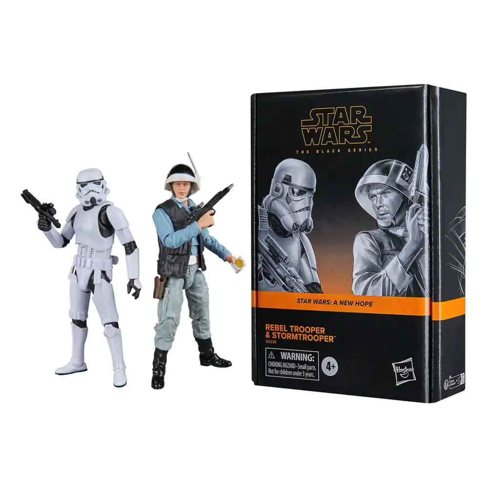 Star Wars Episode IV Black Series Rebel Trooper & Stormtrooper 2 db-os akciófigura csomag 15 cm termékfotó