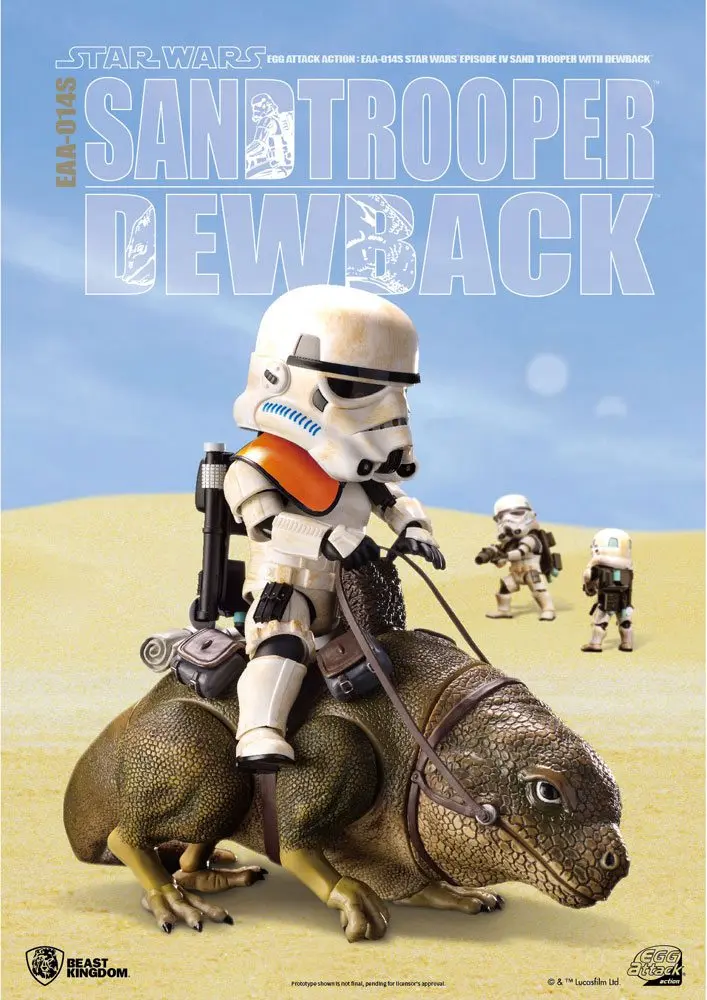 Star Wars Episode IV Egg Attack Dewback &amp; Sandtrooper akciófigurák 9/15 cm termékfotó