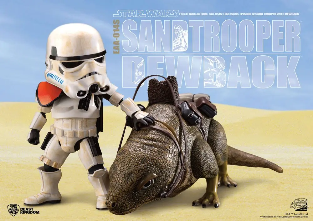 Star Wars Episode IV Egg Attack Dewback &amp; Sandtrooper akciófigurák 9/15 cm termékfotó