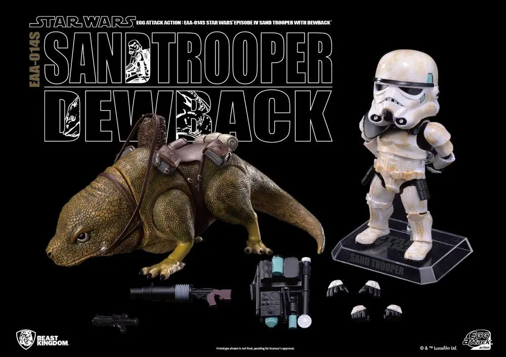 Star Wars Episode IV Egg Attack Dewback &amp; Sandtrooper akciófigurák 9/15 cm termékfotó