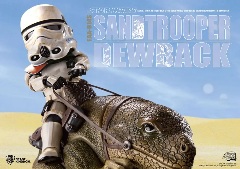 Star Wars Episode IV Egg Attack Dewback &amp; Sandtrooper akciófigurák 9/15 cm termékfotó