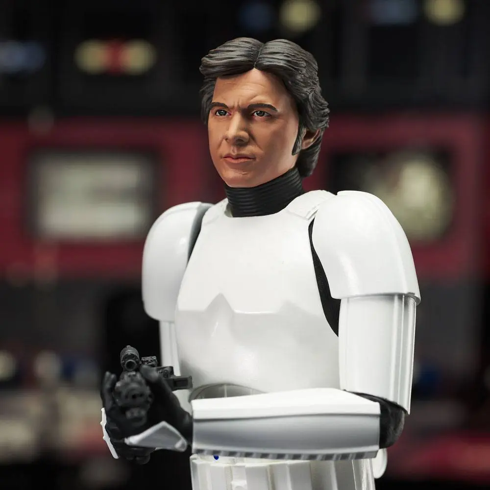 Star Wars Episode IV Milestones 1/6 Han Solo (Stormtrooper Disguise) 40. évforduló. Exkluzív szobor figura 30 cm termékfotó