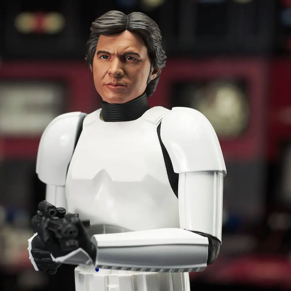 Star Wars Episode IV Milestones 1/6 Han Solo (Stormtrooper Disguise) 40. évforduló. Exkluzív szobor figura 30 cm termékfotó