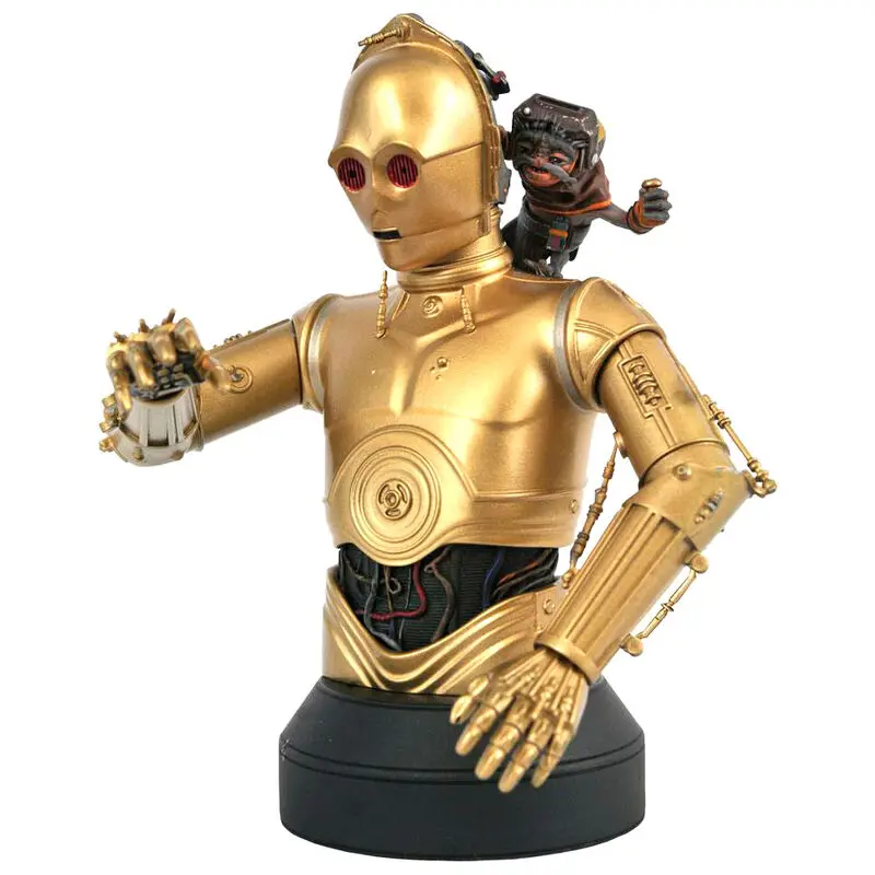 Star Wars Episode IX C-3PO és Babu Frik mellszobor figura 15cm termékfotó