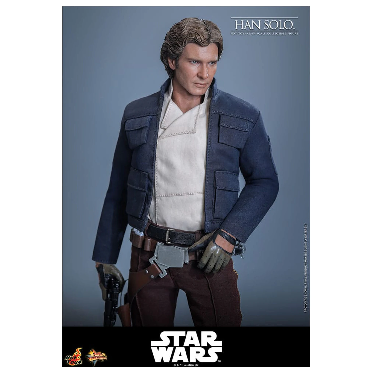 Star Wars Episode V Movie Masterpiece 1/6 Han Solo akciófigura 31 cm termékfotó