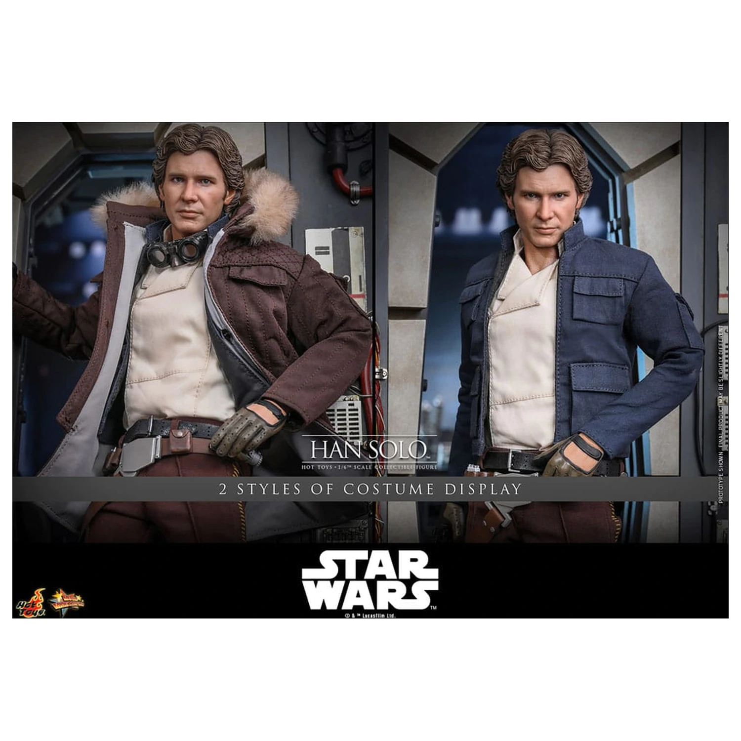 Star Wars Episode V Movie Masterpiece 1/6 Han Solo akciófigura 31 cm termékfotó