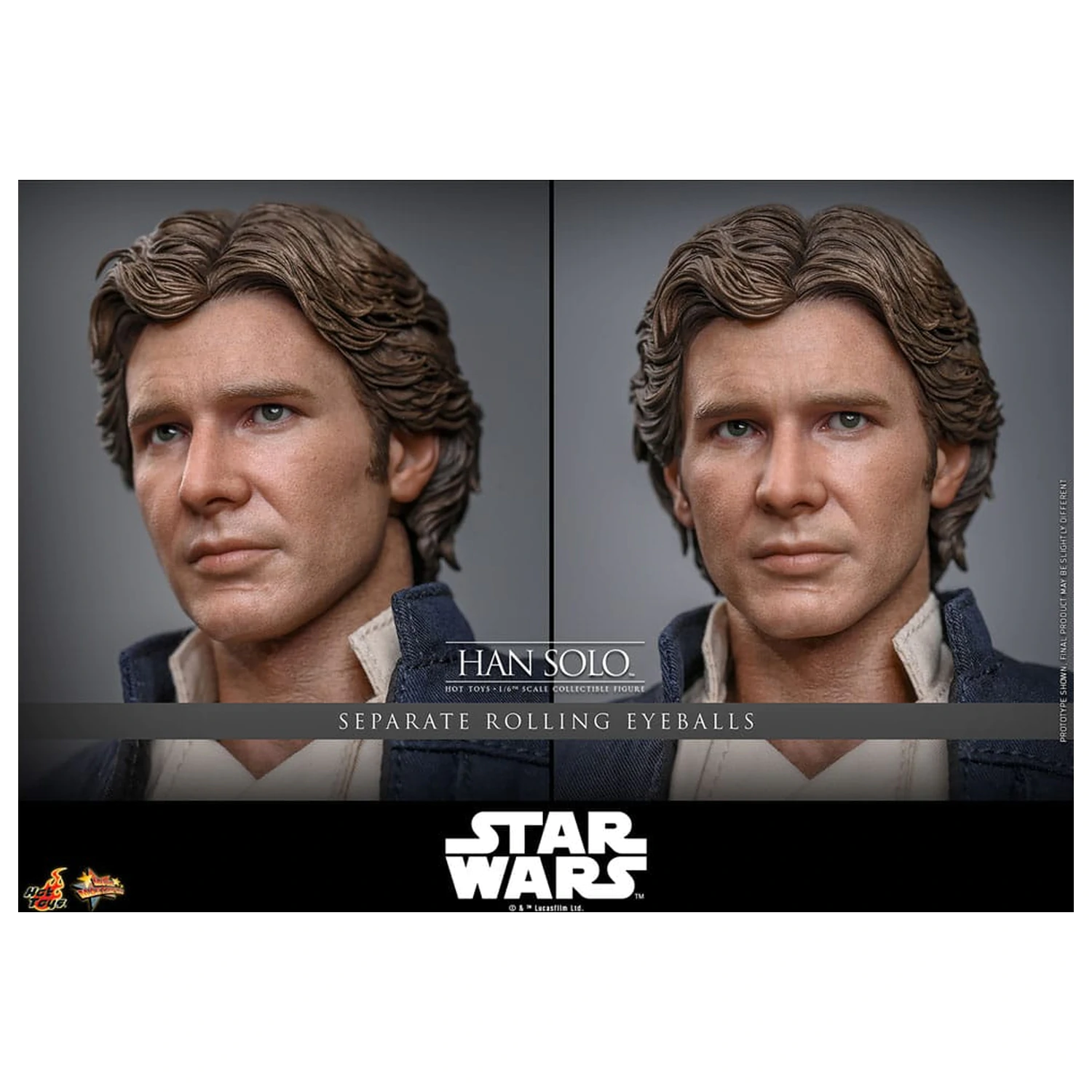 Star Wars Episode V Movie Masterpiece 1/6 Han Solo akciófigura 31 cm termékfotó