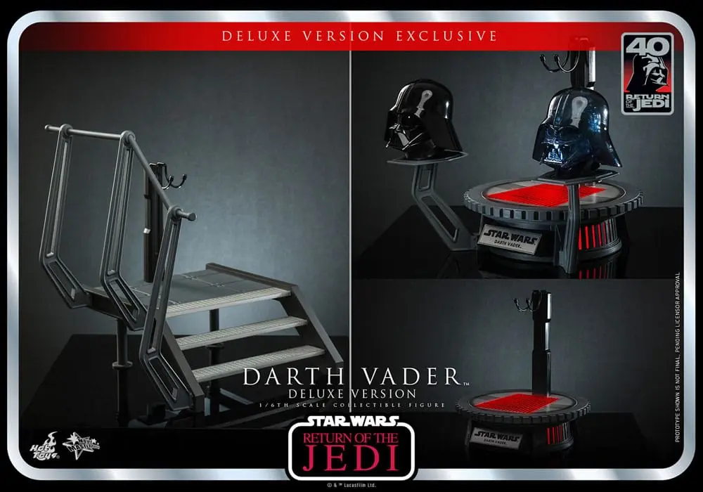 Star Wars: Episode VI 40th Anniversary 1/6 Darth Vader Deluxe Version akciófigura 35 cm termékfotó