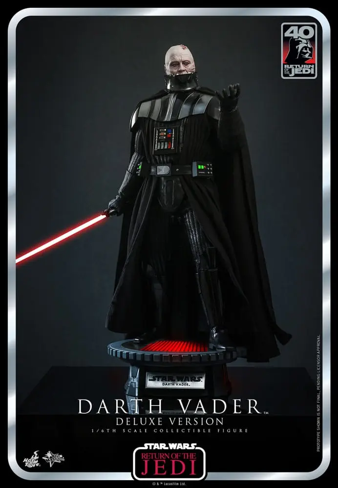 Star Wars: Episode VI 40th Anniversary 1/6 Darth Vader Deluxe Version akciófigura 35 cm termékfotó