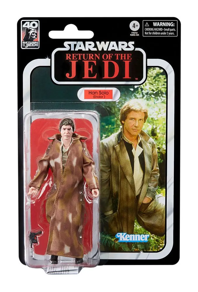 Star Wars Episode VI 40. Anniversary Black Series Han Solo (Endor) akciófigura 15 cm termékfotó