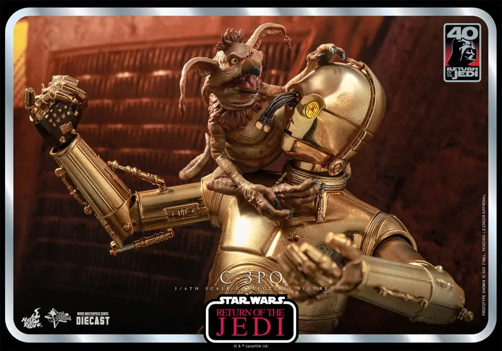 Star Wars: Episode VI 40th Anniversary 1/6 C-3PO akciófigura 29 cm termékfotó