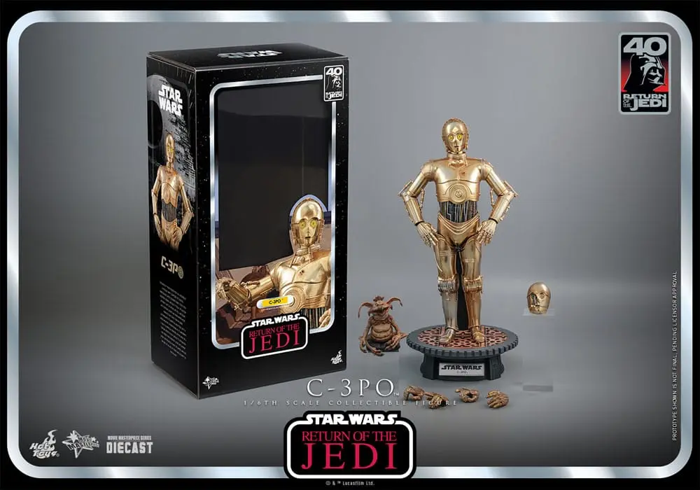 Star Wars: Episode VI 40th Anniversary 1/6 C-3PO akciófigura 29 cm termékfotó