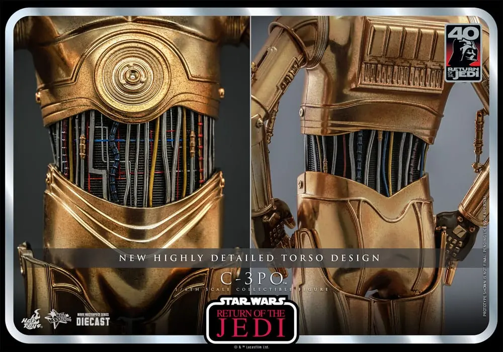 Star Wars: Episode VI 40th Anniversary 1/6 C-3PO akciófigura 29 cm termékfotó