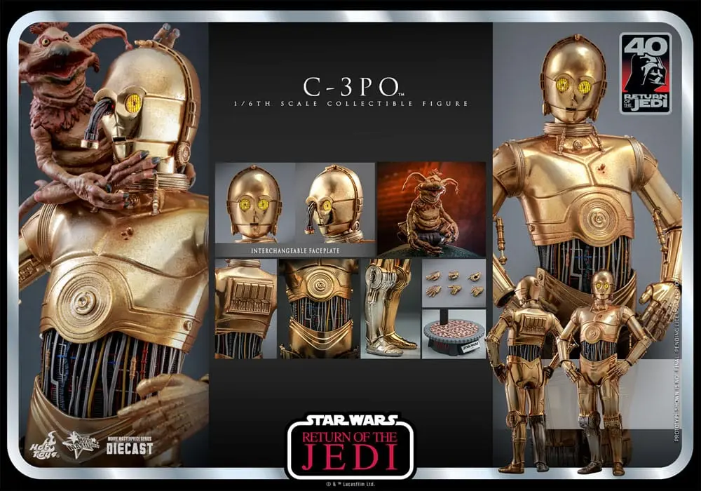Star Wars: Episode VI 40th Anniversary 1/6 C-3PO akciófigura 29 cm termékfotó