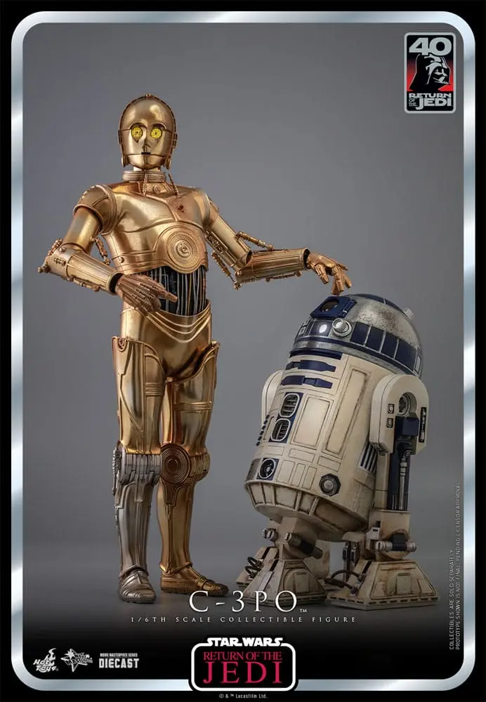 Star Wars: Episode VI 40th Anniversary 1/6 C-3PO akciófigura 29 cm termékfotó