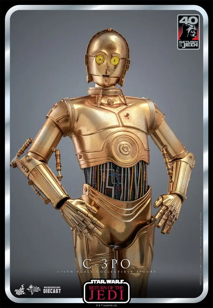 Star Wars: Episode VI 40th Anniversary 1/6 C-3PO akciófigura 29 cm termékfotó
