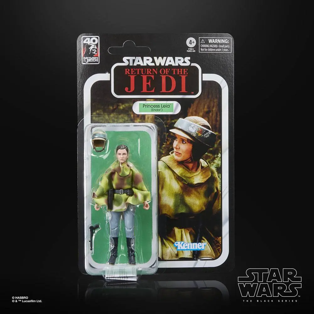 Star Wars Episode VI 40th Anniversary Black Series Princess Leia (Endor) akciófigura 15 cm termékfotó