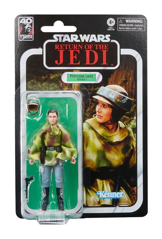Star Wars Episode VI 40th Anniversary Black Series Princess Leia (Endor) akciófigura 15 cm termékfotó
