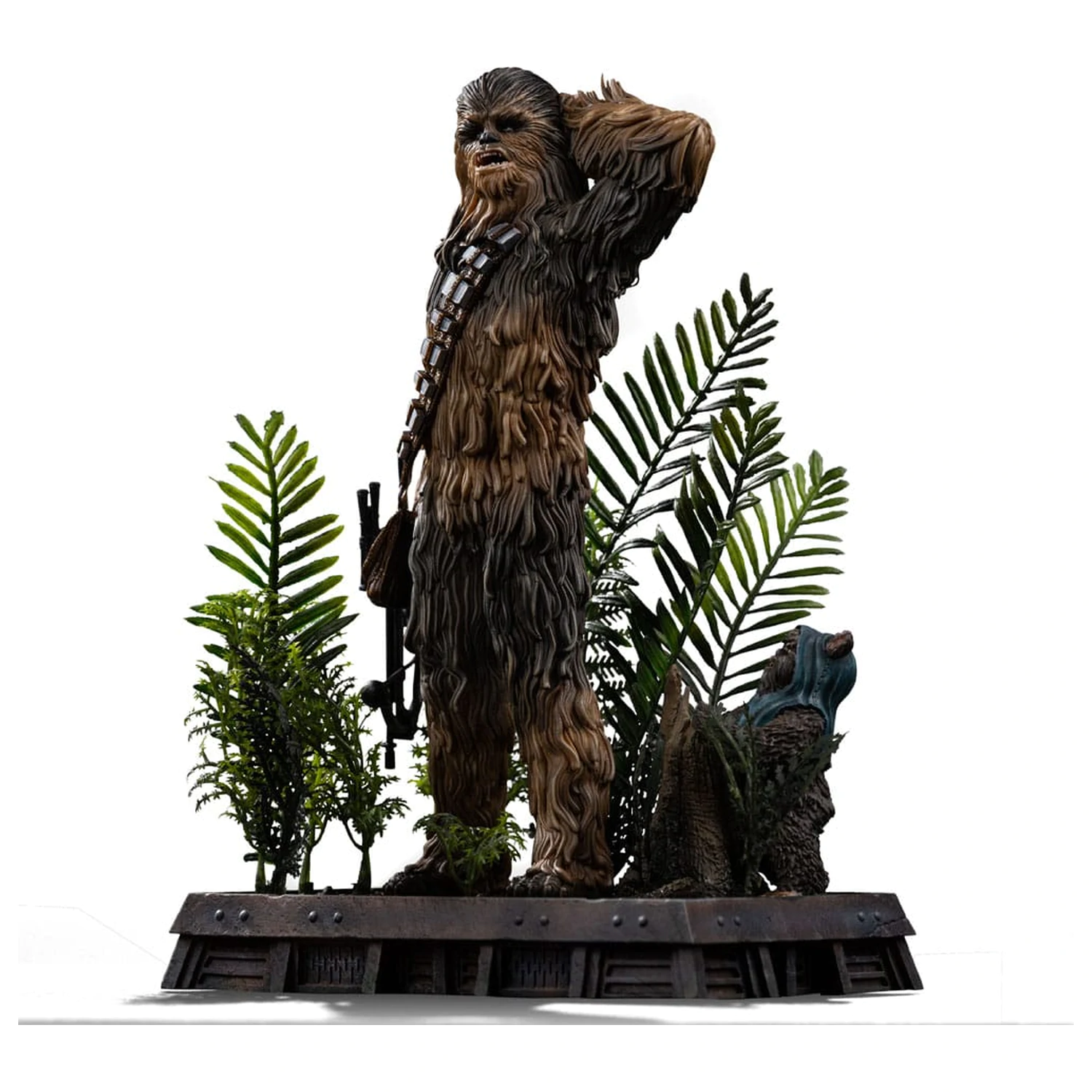 Star Wars Episode VI Art Scale 1/10 Chewbacca and Tokkat szobor figura 22 cm       termékfotó