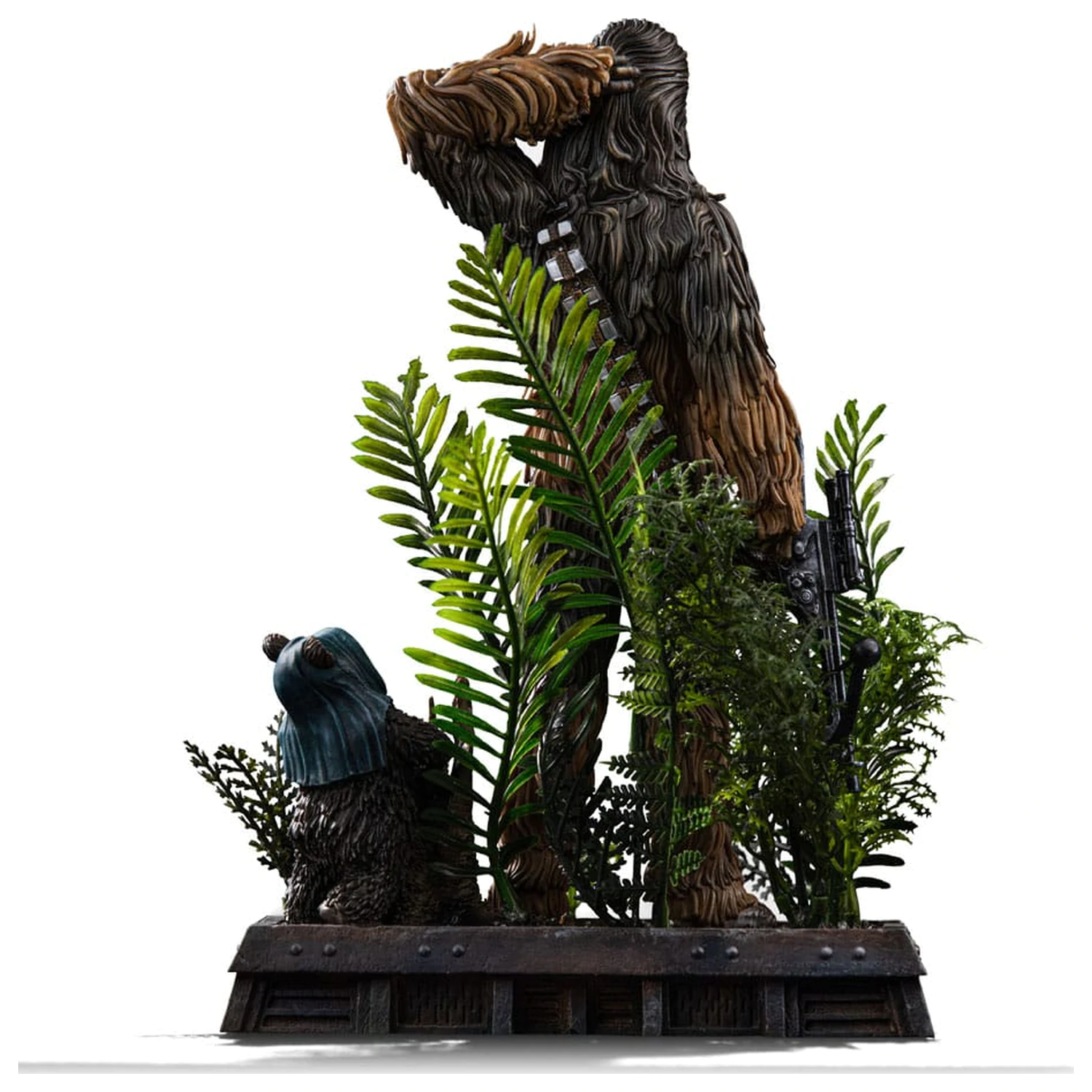 Star Wars Episode VI Art Scale 1/10 Chewbacca and Tokkat szobor figura 22 cm       termékfotó
