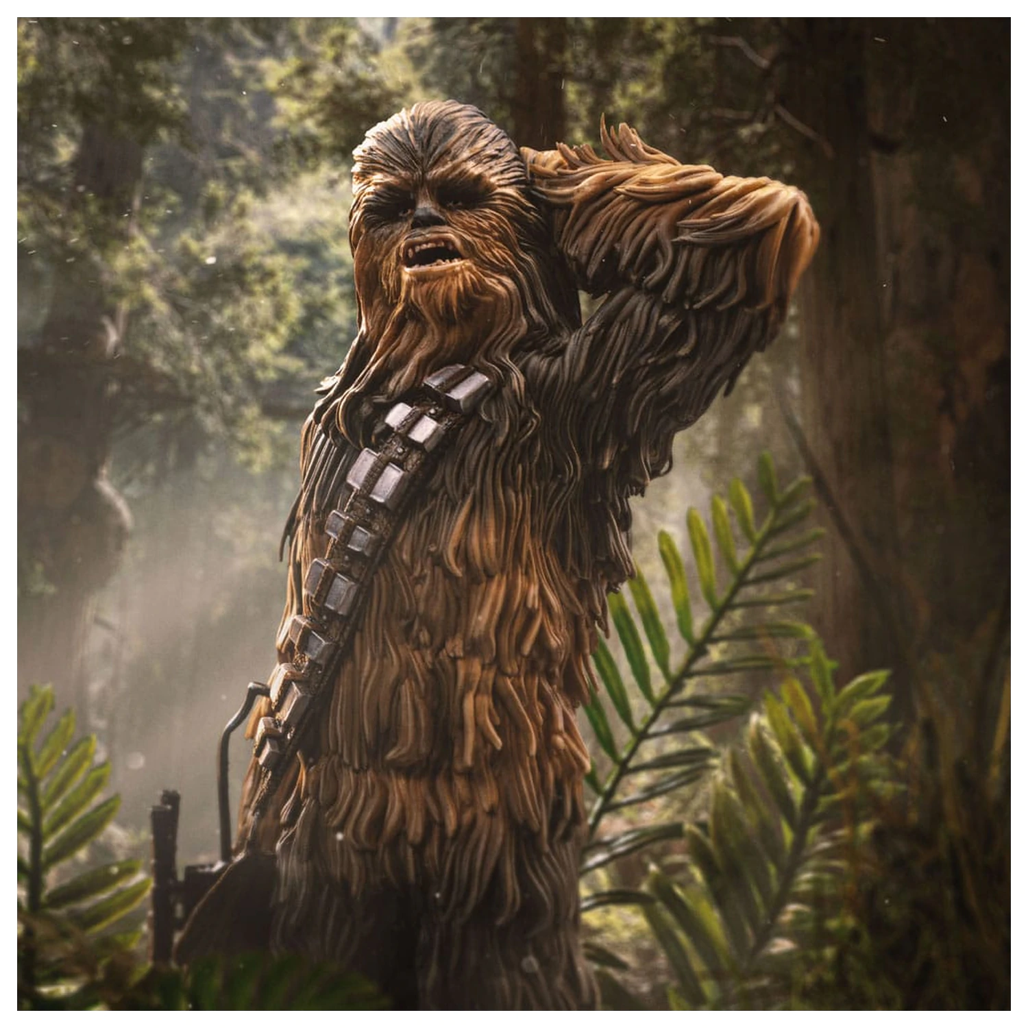 Star Wars Episode VI Art Scale 1/10 Chewbacca and Tokkat szobor figura 22 cm       termékfotó