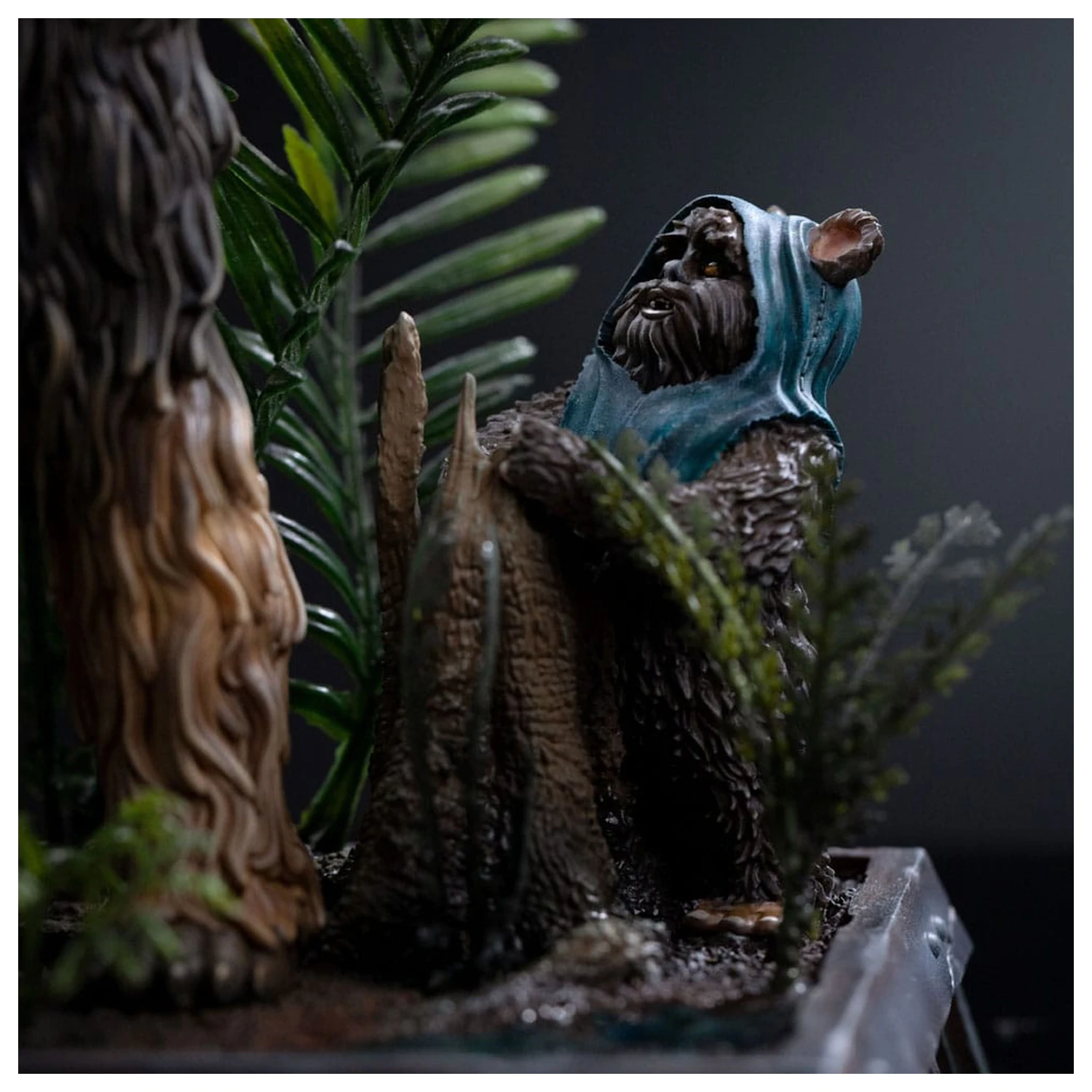 Star Wars Episode VI Art Scale 1/10 Chewbacca and Tokkat szobor figura 22 cm       termékfotó