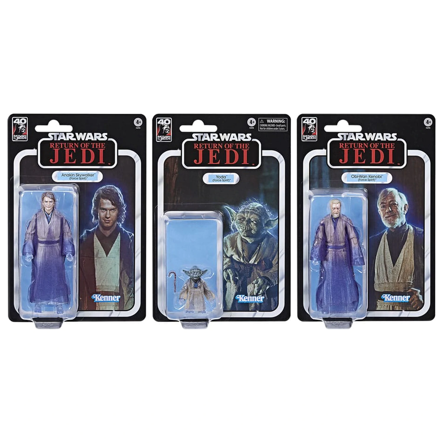 Star Wars Episode VI Black Series Force Spirits 3 db-os akciófigura csomag 15 cm termékfotó