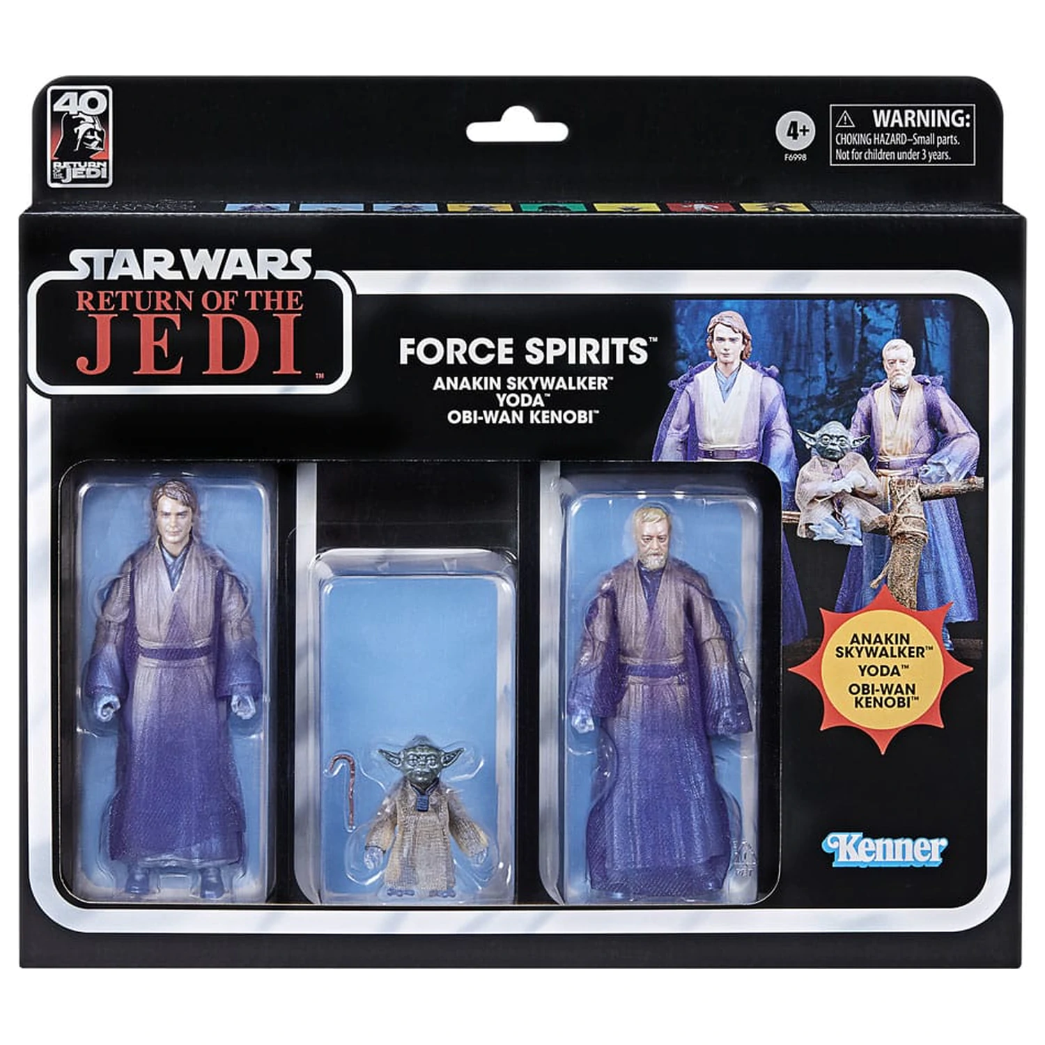 Star Wars Episode VI Black Series Force Spirits 3 db-os akciófigura csomag 15 cm termékfotó