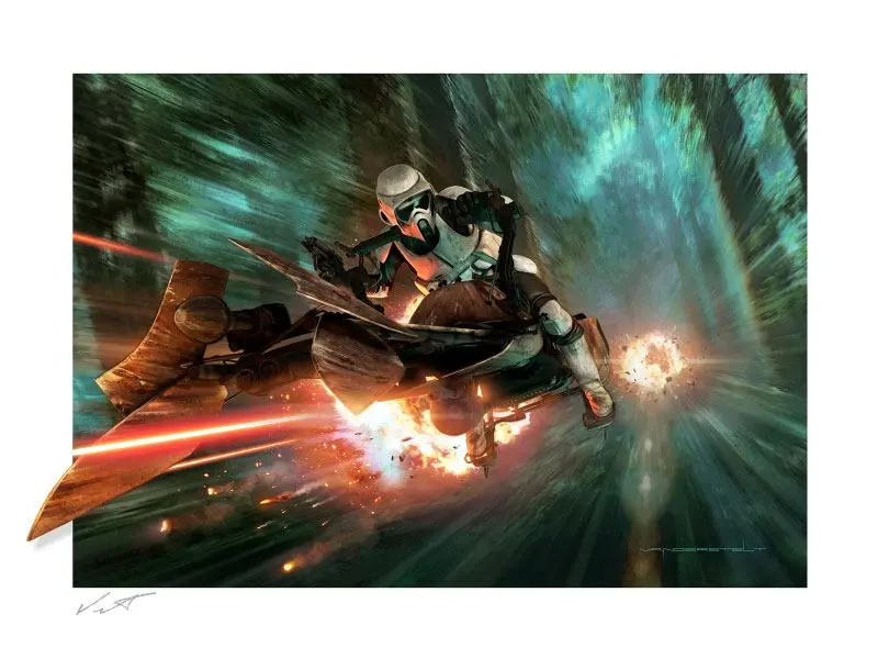 Star Wars: Episode VI Fine Art Print Endor Chase 46 x 61 cm termékfotó