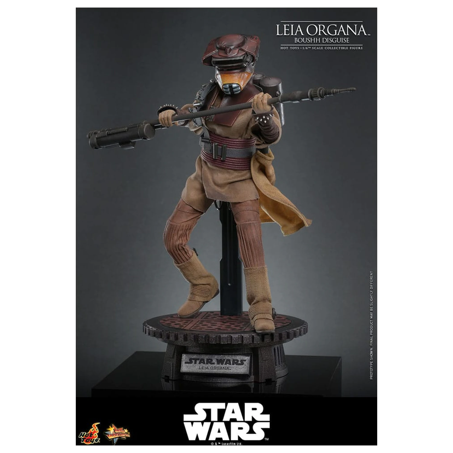 Star Wars Episode VI Movie Masterpiece 1/6 Leia Organa (Boushh Disguise) akciófigura 27 cm termékfotó