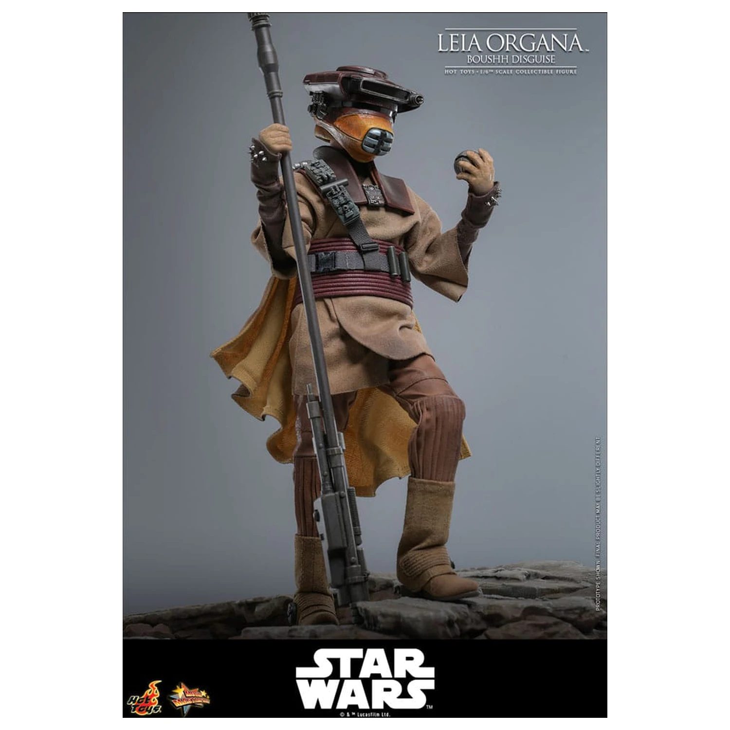 Star Wars Episode VI Movie Masterpiece 1/6 Leia Organa (Boushh Disguise) akciófigura 27 cm termékfotó