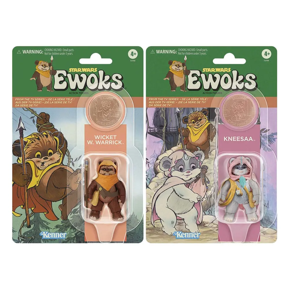 Star Wars: Ewoks Vintage Collection Wicket W Warrick & Kneesaa akciófigurák 10 cm termékfotó