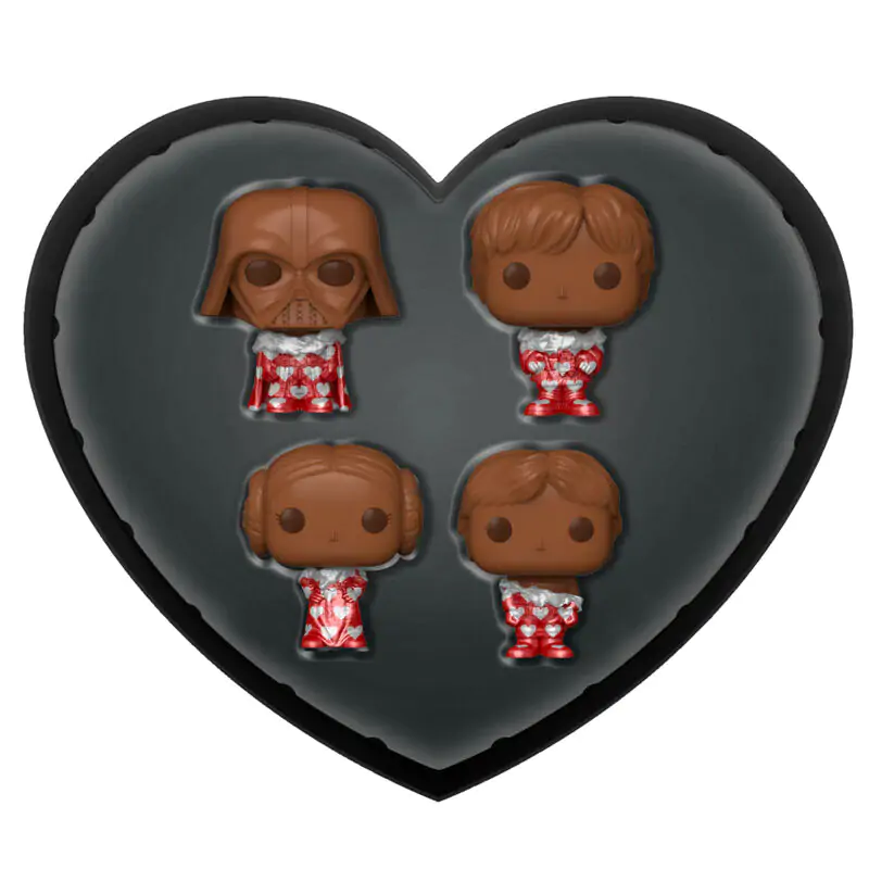 Star Wars Valentines Choc Funko Pocket POP 4 db-os figura csomag 4 cm termékfotó