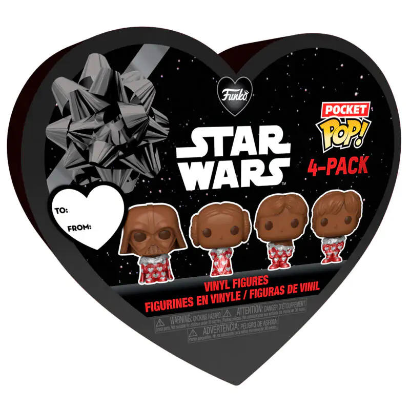 Star Wars Valentines Choc Funko Pocket POP 4 db-os figura csomag 4 cm termékfotó