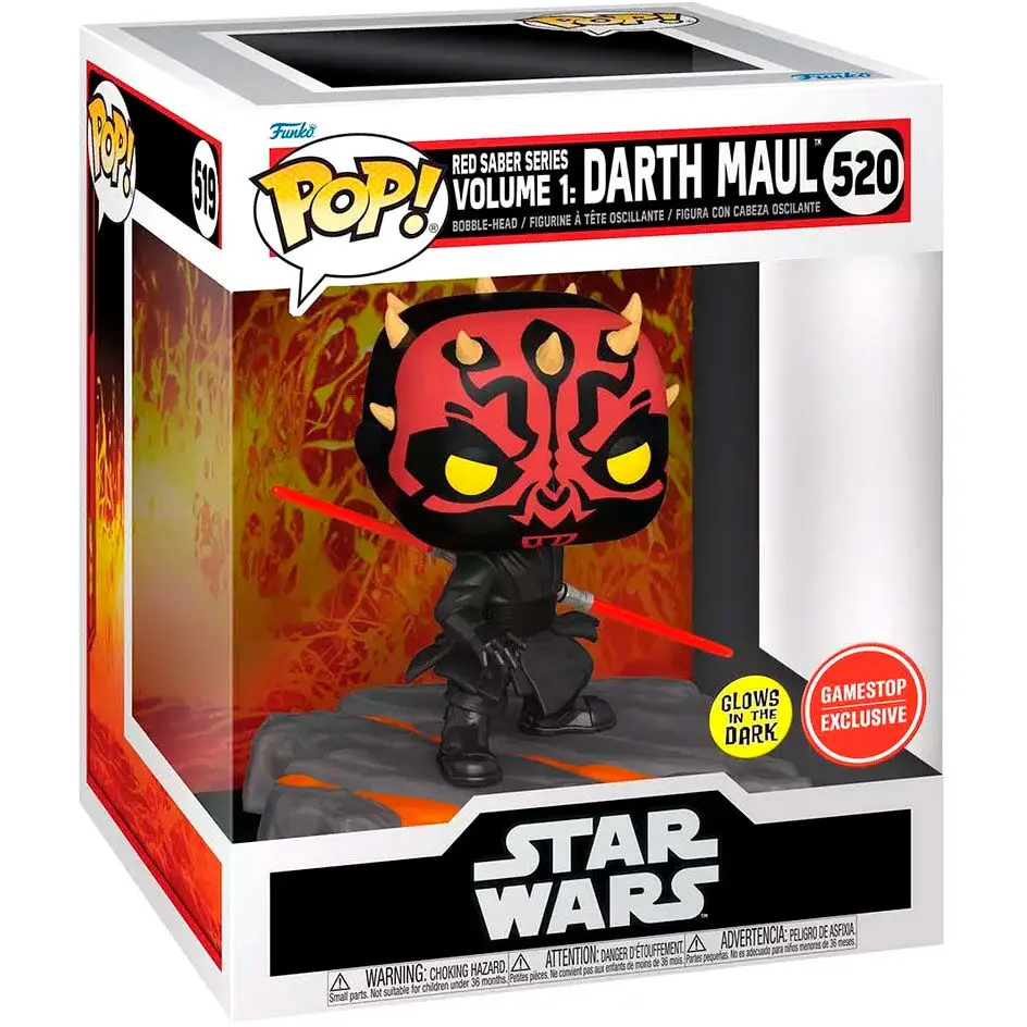 Star Wars Funko POP! Deluxe Vinyl figura Red Saber Series Volume 1: Darth Maul(GW) 9 cm termékfotó