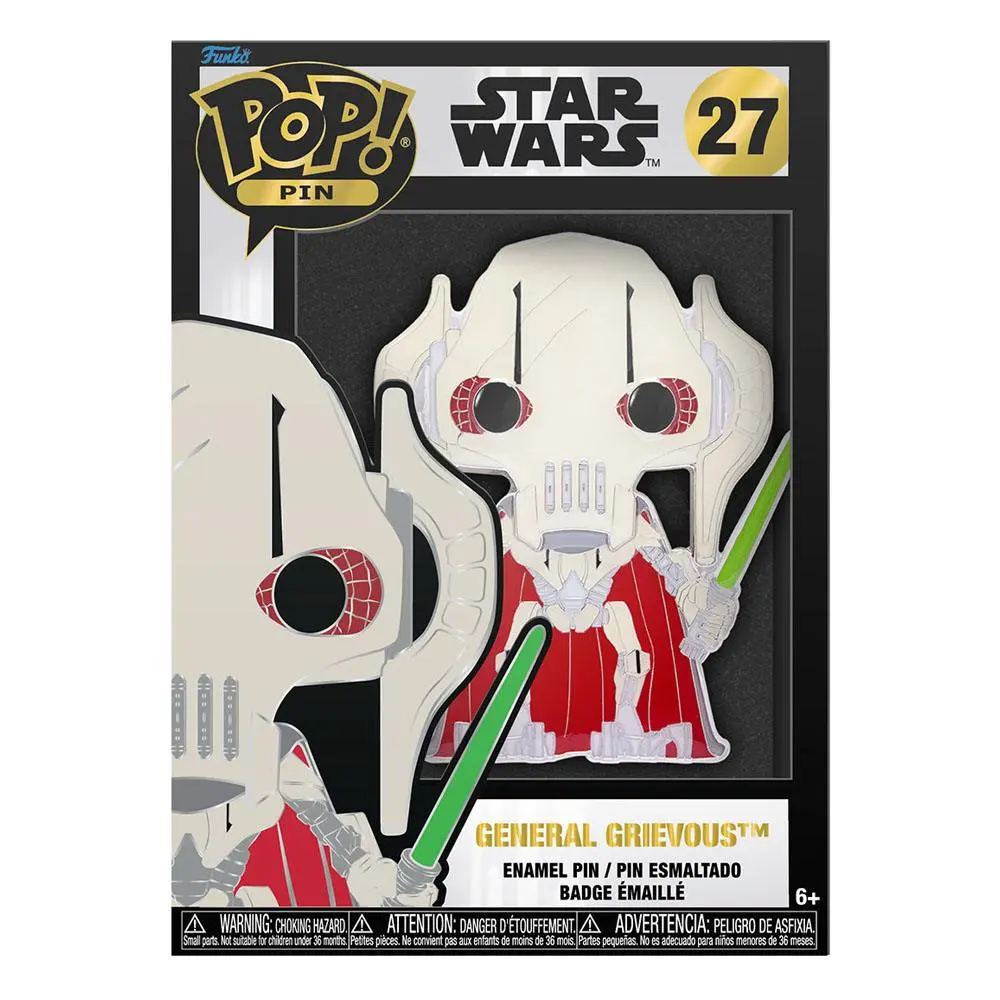 Star Wars Funko POP! Enamel Pin General Grievous kitűző 10 cm termékfotó