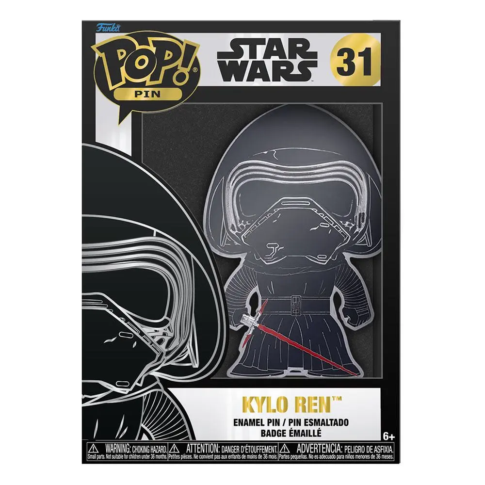 Star Wars Funko POP! Enamel Pin Kylo Ren 10 cm termékfotó