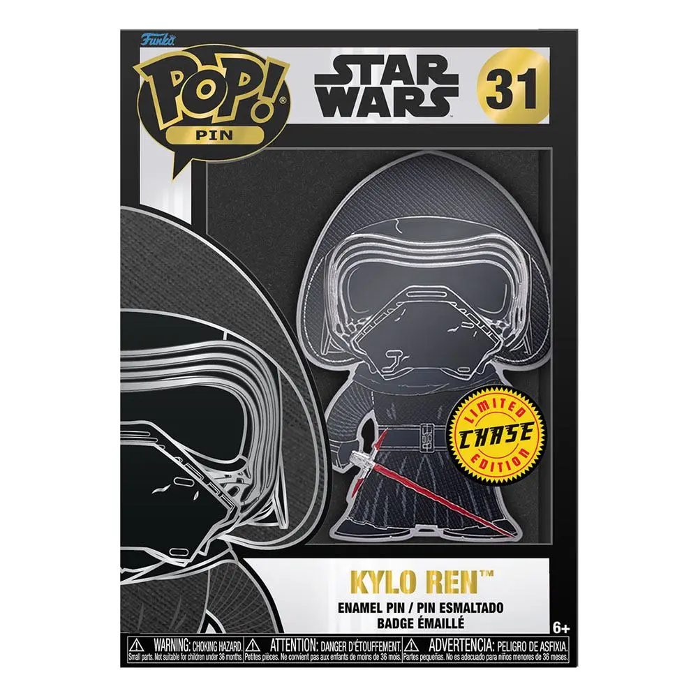 Star Wars Funko POP! Enamel Pin Kylo Ren 10 cm termékfotó