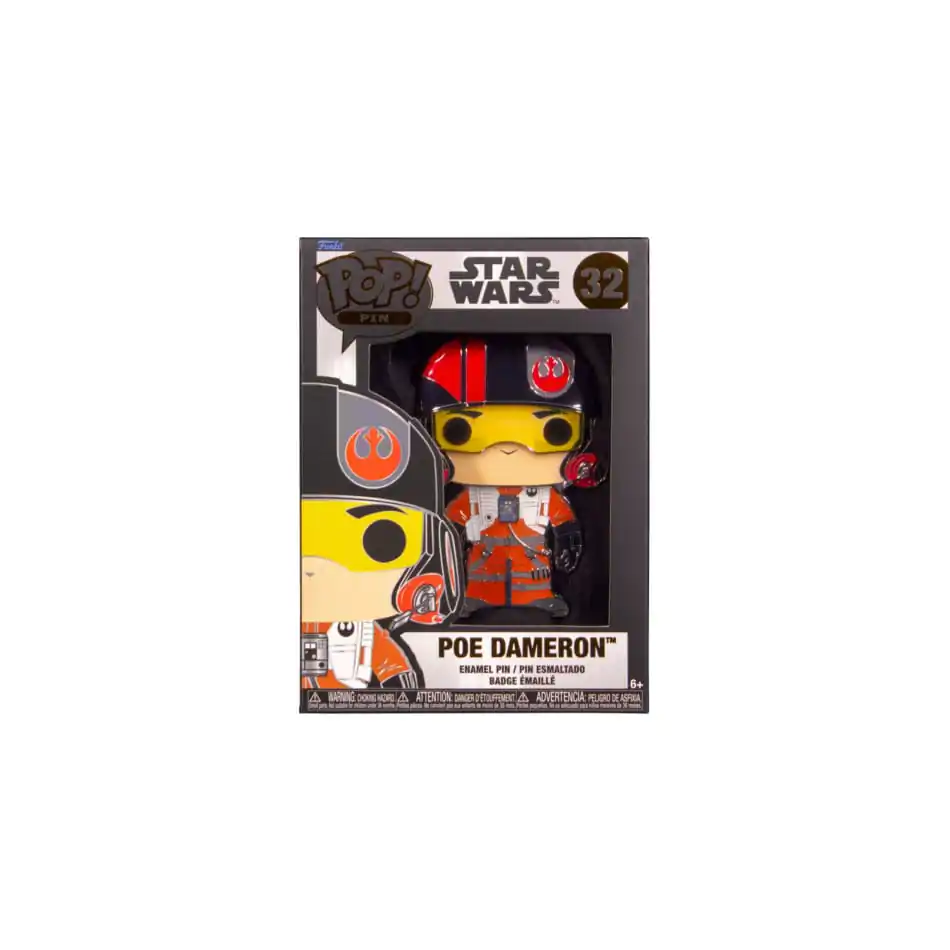 Star Wars Funko POP! Enamel Pin Poe Dameron 10 cm termékfotó