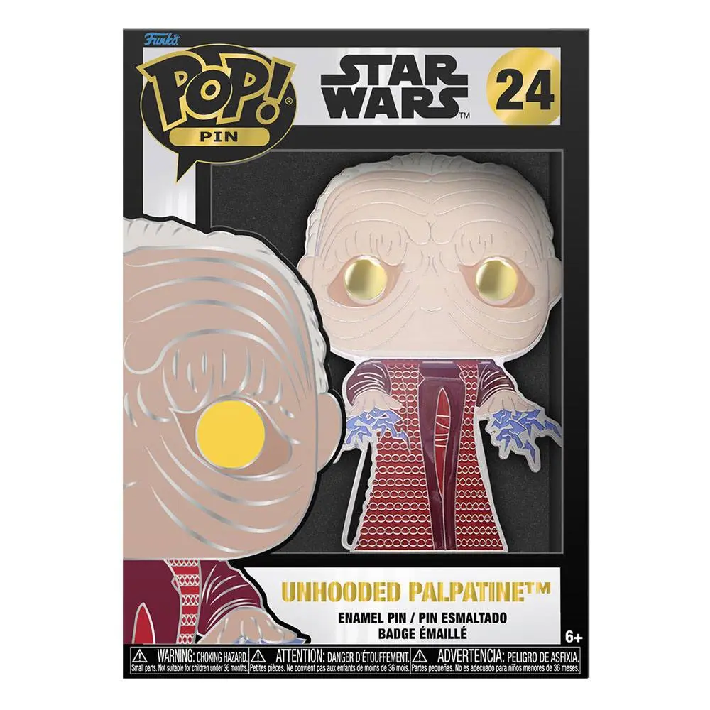 Star Wars Funko POP! Enamel Pin Unhooded Palpatine kitűző 10 cm termékfotó