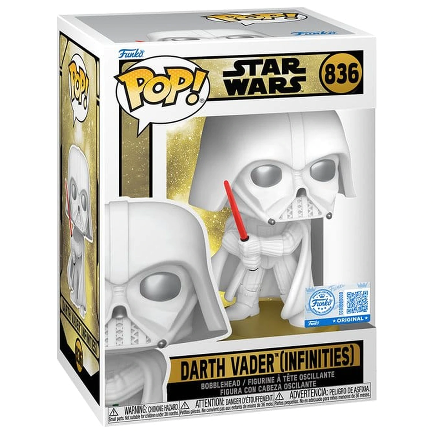 Star Wars Funko POP! Vinyl figura Darth Vader (WH) 9 cm termékfotó