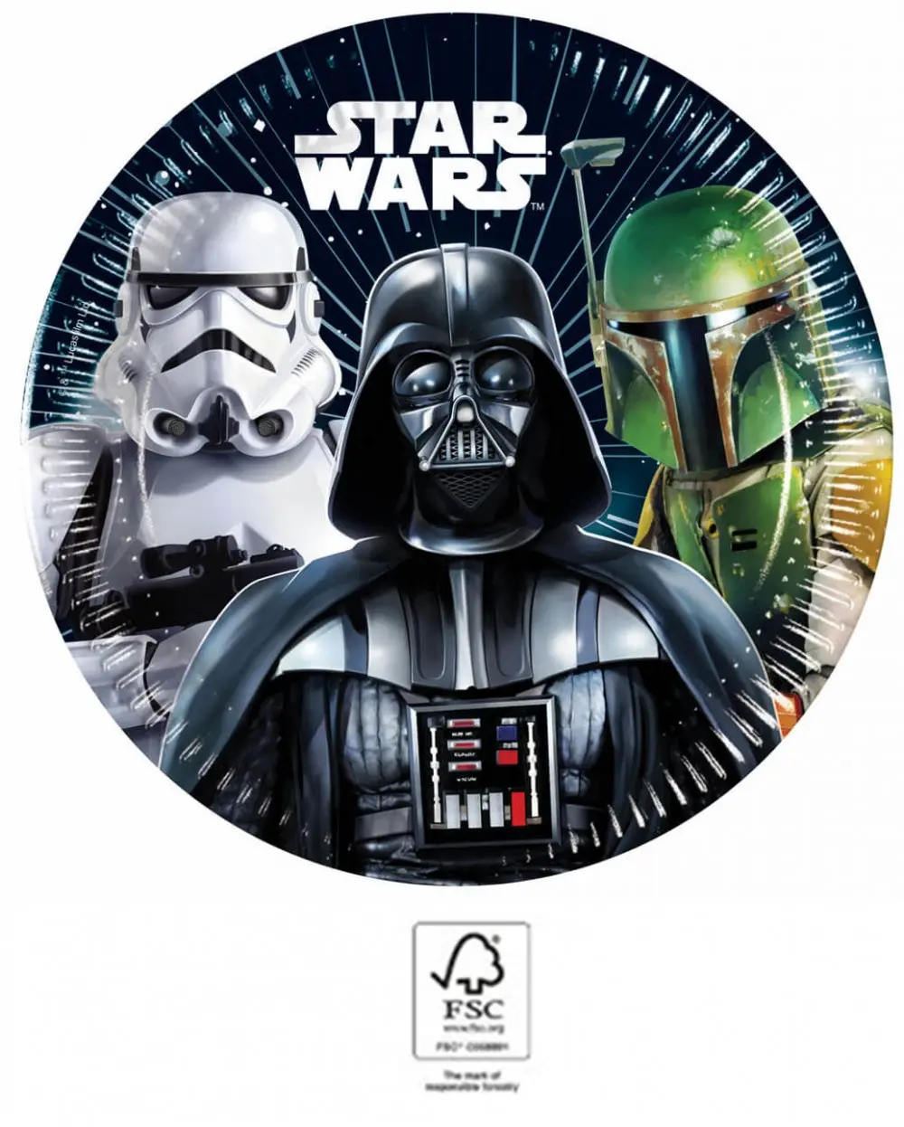 Star Wars Galaxy papírtányér 8 db-os 20 cm FSC termékfotó