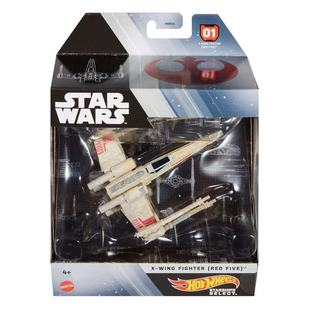 Star Wars Hot Whelels Starships Select Diecast Vehicle X-Wing Fighter (Red Five) termékfotó