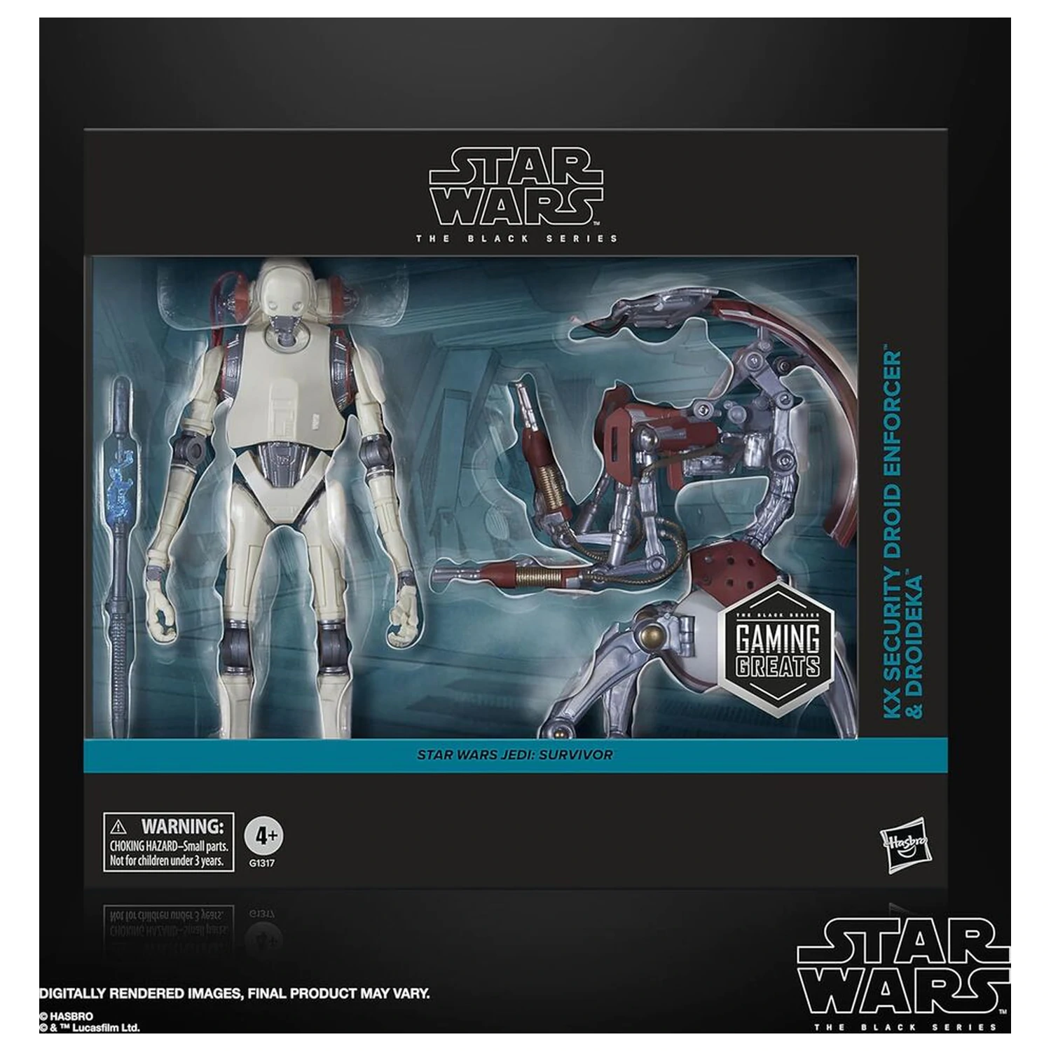 Star Wars Jedi Survivor KX Security Droid Enforcer & Droideka 2db-os figura csomag 15cm termékfotó