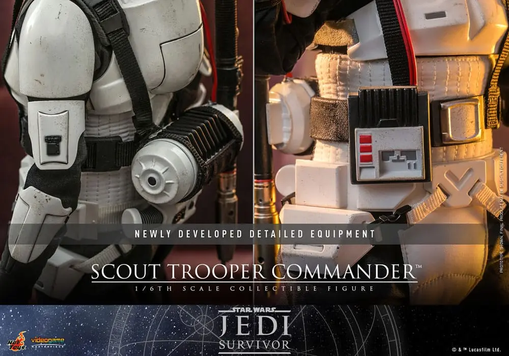 Star Wars: Jedi Survivor Videogame Masterpiece 1/6 Scout Trooper Commander akciófigura 30 cm termékfotó