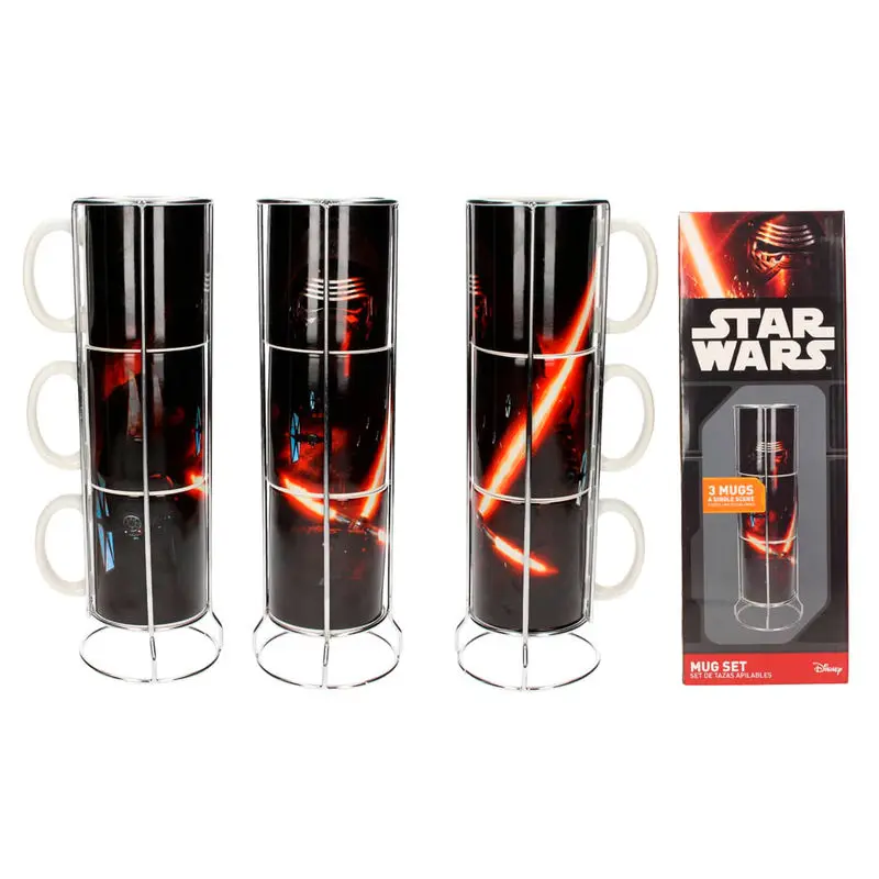 Star Wars Kylo Ren 3 egymásra rakható bögre csomag termékfotó