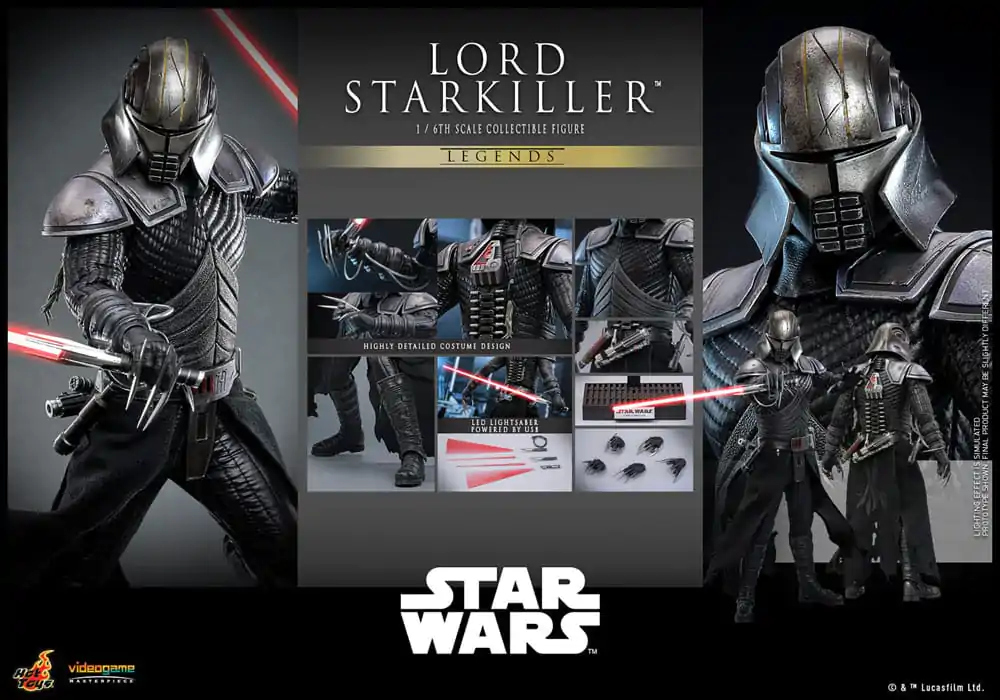 Star Wars Legends Videogame Masterpiece 1/6 Lord Starkiller akciófigura 31 cm termékfotó